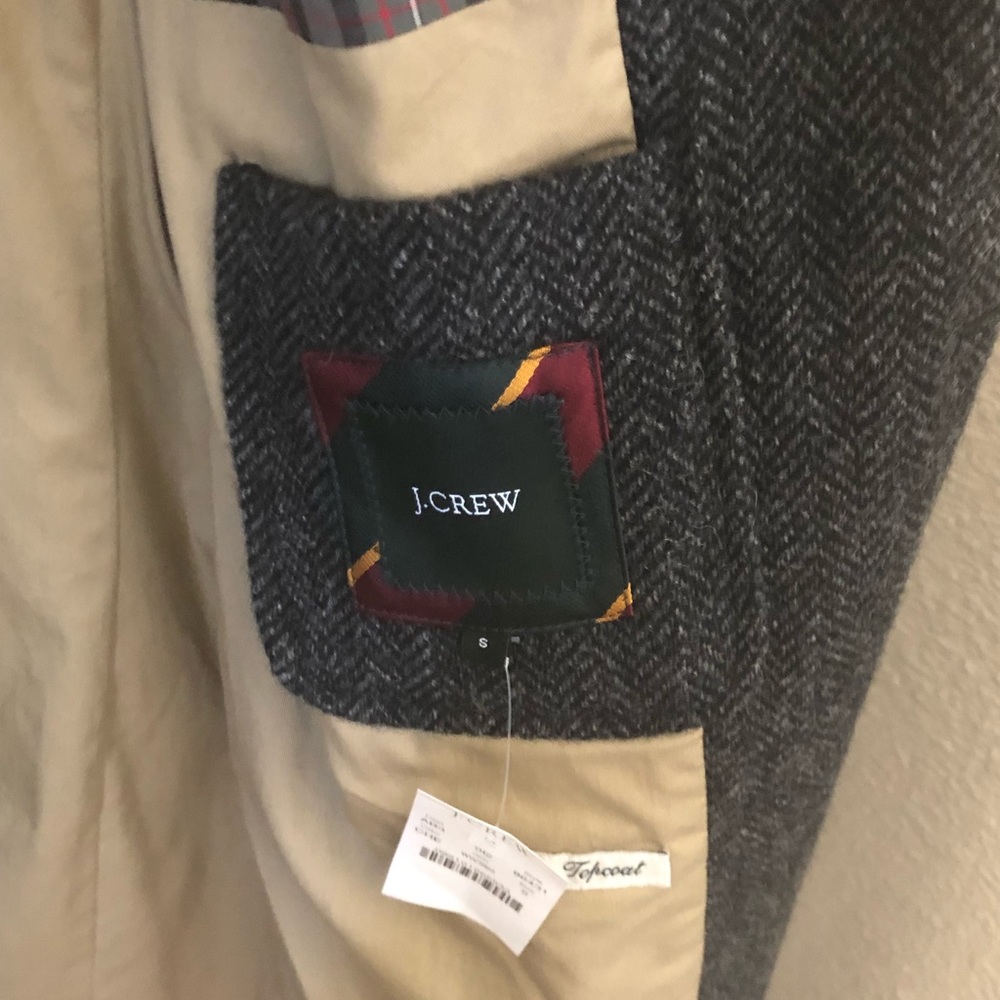JCrew, Sz Small, New with tag, Wool, Charcoal Coat